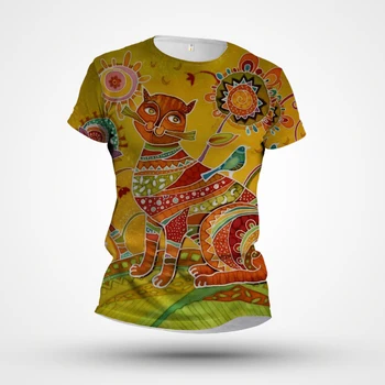 2023 Vyrų Atspausdintas Trumpas Rankovės Gyvūnų Modelio Spalva Premium 3D Atsitiktinis Gatvės vyriški T-shirt Plius Dydžio marškinėlius