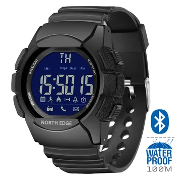 ŠIAURĖS KRAŠTO AK Vyrų Smart Watch 33 Mėnesių Laukimo Laikas Smartwatch Pedometer Signalo Atstumo, Kalorijų Karinės Laikrodis atsparus Vandeniui 100m