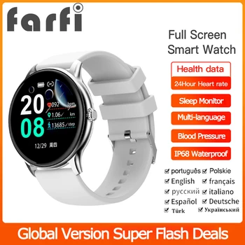 Farfi PH12 Pro Smart Laikrodis Visiškai Pilnas Touch Multi-language Širdies ritmas, Kraujo Stebėti Sporto Treniruoklių Smartwatch Vyras/Moteris