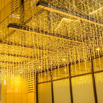 2024 m. Kalėdų Varveklis Užuolaidų LED String Žibintai Ašaros 0.6-0.8 M Dekoro Namų Lauko Girlianda Namas Šalies Vestuvių Dekoravimas