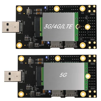 Dual SIM Su USB Adapterio plokštę M. 2 Raktas B USB3.0 Adapteris Plėtros Kortelę su Dviguba NANO SIM Kortelių Lizdai
