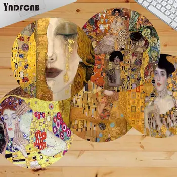 YNDFCNB kiss Gustav Klimt meno tapybos Patvarus Guminis Pelės Kilimėlį, Pagalvėlę, kompiuterio, stalo žaidimų kilimėlis