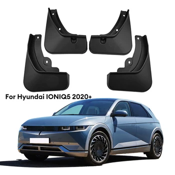 4Pcs Juoda Auto MudFlaps Splash Apsaugai Purvo Atvartais Apsaugų Hyundai Ioniq 5 2020-2023 Priekiniai Galiniai Ratai Sparnas