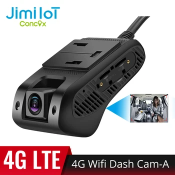 JIMIIOT JC400P-4G DVR Kamera Transporto priemonės 2 Live Stream Video Automobilių Brūkšnys Cam GPS Sekimo Sustabdyti Variklį 7/24H Auto Diktofonas
