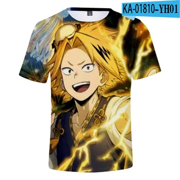 Anime Mano Herojus akademinės bendruomenės t-marškinėliai Vyrams, Moterims Topai Vasaros streetwear Animacinių filmų Berniukas, Mergaitė, Vaikų trumpomis Rankovėmis cosplay T-shirt Anime Drabužiai