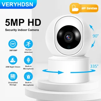 5MP HD IP vaizdo Kamera, Smart Auto Stebėjimo Patalpų Kūdikio stebėjimo Wifi Stebėjimo Kamerą Saugumo Namo Naktinio Matymo Vaizdo Dviejų krypčių Garsas