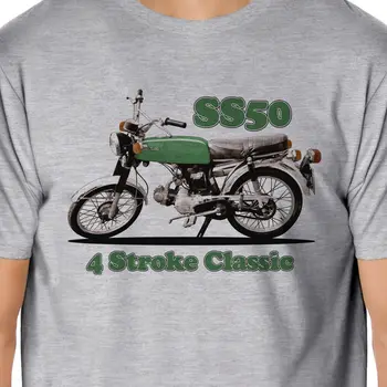 Retro Dviračiai Ss50 Klasikinis Mopedas Motociklas Motorrad Įkvėpė T-Shirt Viršūnes 2019 Trumpas Rankovės Medvilnės Spausdinimo Poliesteris T Shirts