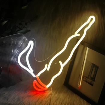 Wanxing Dūmo Kietas Neoninis Ženklas LED Nakties Šviesos Akrilo Logotipas Cigarečių Švenčių Šalis Kambarys, Baras, Restoranas Menas, Sienų Apdaila Lempos
