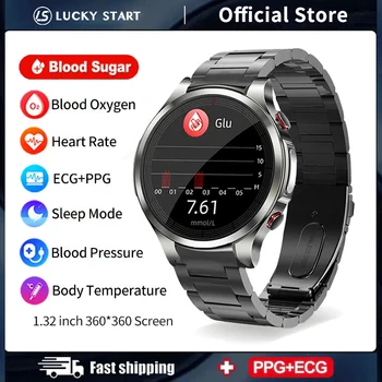 2023 EKG+PPG Sveikatos Smart Laikrodžiai Vyrų Širdies ritmas, Kraujo Spaudimas Fitness Tracker IP68 Vandeniui Smartwatch 