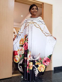 Musulmonų Femme Skraiste Afrikos Drabužių Afrikos Suknelės Moterims Spausdinti Ilga Suknelė Aukštos Kokybės Ilgis 150cm Spausdinti Afrikos Suknelė