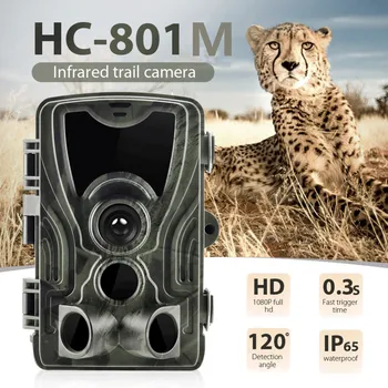HC-801M 2G Medžioklės Takas Kamera Naktinio Versija Laukinių Kameros 0.3 s Sukelti 16MP 1080P IP65 Foto Laukinės gamtos Spąstus vaizdo Kameromis
