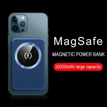 PD20W Magnetinio Wireless Power Bank Nešiojamų 10000mAh Kroviklis Greito Įkrovimo Išorinę Bateriją, Skirta iPhone 12 13