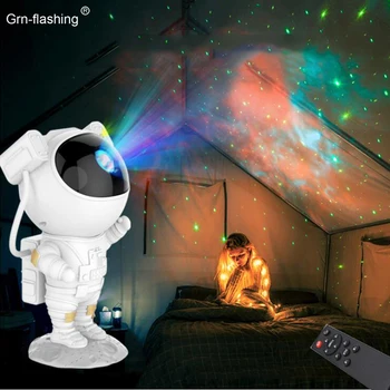 Kūrybos Galaxy Žvaigždės Scenos Šviesos Astronautas Projektoriaus Lempa Vaiką Kūdikio Gimtadienio, Kalėdų, Naujųjų Metų Dovana Atmosfera Lempos