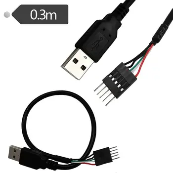 Plokštė USB Pin USB Kabelis USB Į DuPont 2.54/1 * 5P Jungiamasis Kabelis USB AM/DuPont Valdybos Kabelis