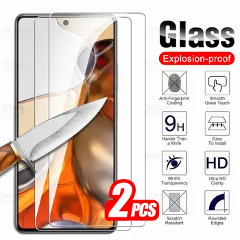 2vnt Apsauginis Stiklas Xiaomi Mi 11T Pro Screen Protector Xiaomy 11 T T11 MI11T 11TPro Mi11TPro 5G Grūdinto Stiklo Dangtis Filmai