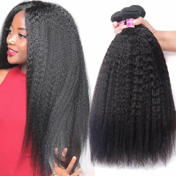 Keistą Tiesiai Ryšulių Brazilijos Remy Hair10-36 Colių Plėtiniai Žmogaus Plaukų 100% Žmogaus Plaukų 1/3/4PCS Ryšulių Juoda Moterų