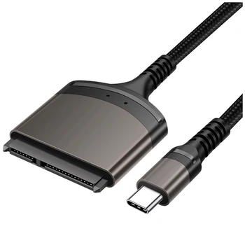 Sata Į USB C Adapteris SATA Kabelis 2.5 Colio Išorinis SSD HDD Adapteris Kabelio Kietąjį Diską 22 Pin Sata III PC