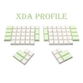 GMK-RAKTAS XDA Profilis Ergodox keycaps pbt tuščią keycap Už ergodox Mx Jungiklis Mechaninė žaidimų klaviatūra šviesiai žalia Balta Pagrindiniai bžūp