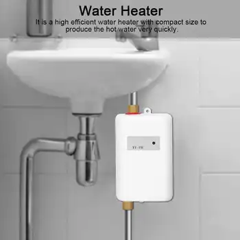 Momentinis Vandens Šildytuvas Mini Elektrinis Momentinis Vandens Šildytuvas Pagal Kriaukle su LCD Ekranu, skirtas Namų Virtuvėje Skalbimo Karšto Šalto Dvejopo naudojimo