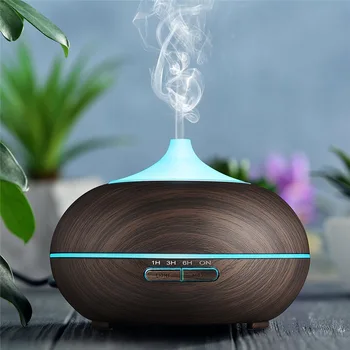Oro Drėkintuvas 300ml eterinis Aliejus Difuzoriaus aromatinės Lempos Aromaterapija Elektros Aromato Difuzorius Rūkas Maker Namų-Medienos