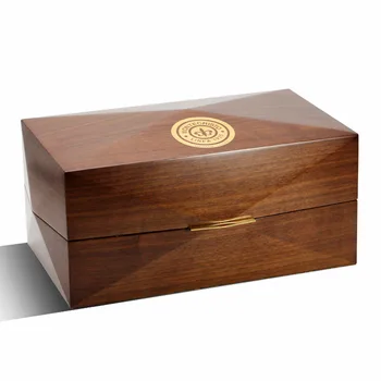 Nešiojamų Cigarų Atveju Sapele Medžio Masyvo Humidified Humidoras Cigarų Dėžutė Rūkymo Reikmenys