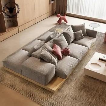 Modernus Minimalistinis Aukštos kokybės Kambarį Japonų Stiliaus Ramioje Vėjo Ultra-deep dvipusis Atgal-to-back Sofa