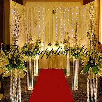 10VNT/daug akrilo kristalų vestuvių puošmena 3 Dydis gėlių stovas Stalo puošimas vestuvių tiekimo Vestuvių papuošalai Viešbutyje