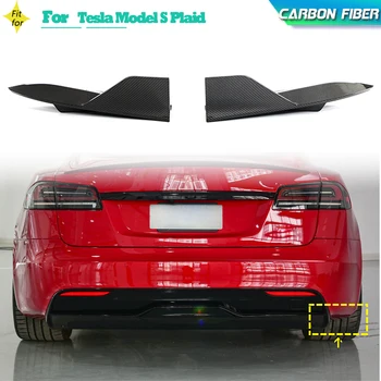 Anglies Pluošto Auto Automobilis Galiniai Skaldymo Bamperis Už Tesla Model S Pledas 2021-2023 Galiniai Skaldymo Pridėti Lūpų Prijuostė Dangčio Apdaila