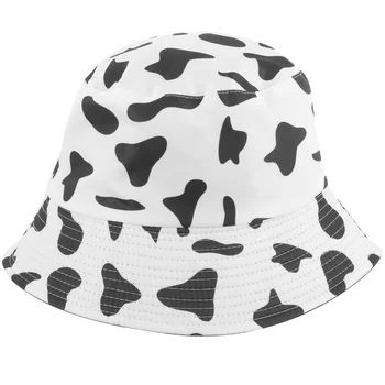 Grįžtamasis Karvė Kibiro Kepurę Žvejys Skrybėlę Packable Beach Sun Skrybėlę Unisex
