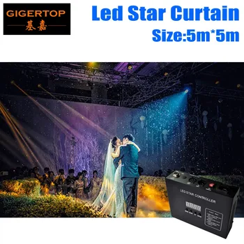 Aukštos Kokybės 5Mx5M Led Star Užuolaidų RGB/RGBW LED Star Medžiaga LED Backdrops už DJ Etape Vestuvių Backdrops, Šviesos Užuolaidos